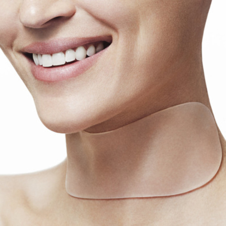 跨境专供硅胶防皱胸贴 脖子颈部贴额头贴眼角贴 预防皱纹去皱胸贴