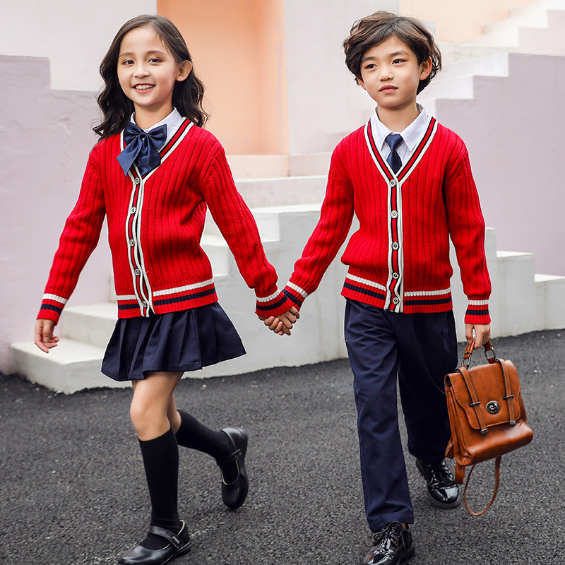 英伦风校服2021秋冬款时髦高端园服贵族学校小学生班服幼儿园服装