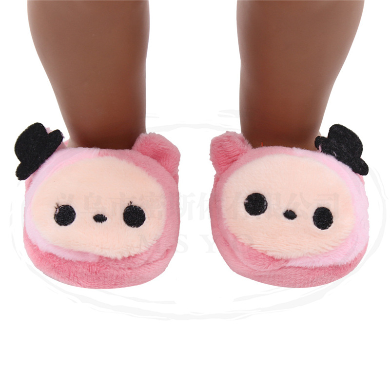 定制款娃娃拖鞋 毛绒拖鞋 zapf 夏芙娃娃鞋子 跨境专项 9色可选