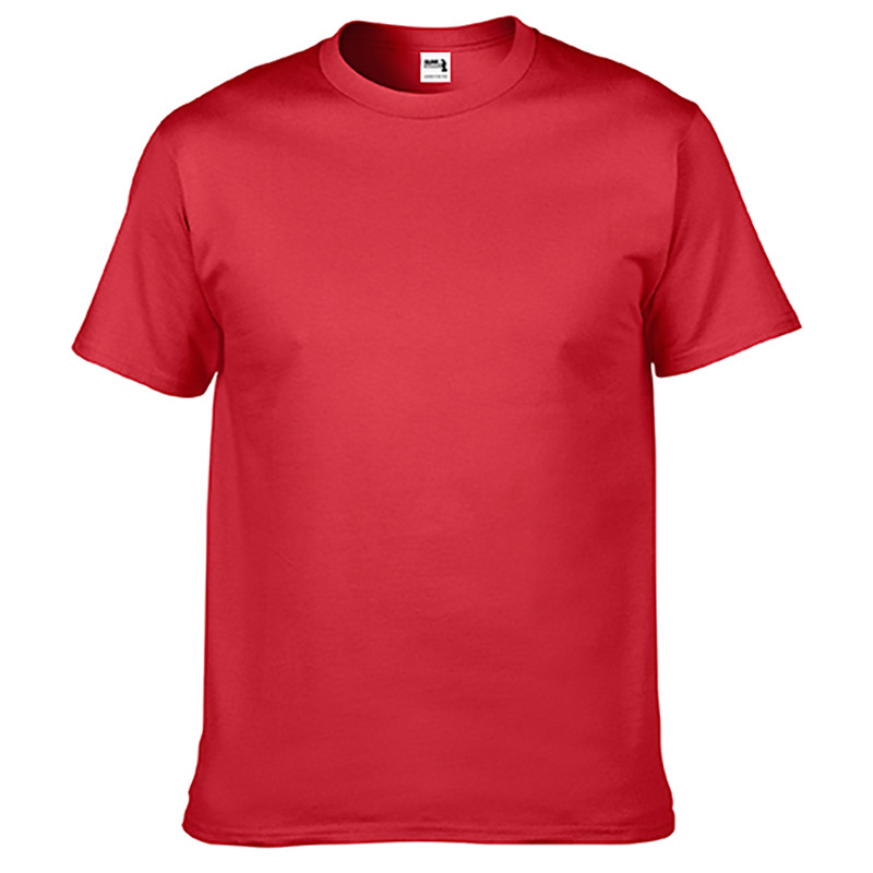 家装活动宣传服纯色圆领T恤可定 制年会文化衫短袖广告宣传衫logo