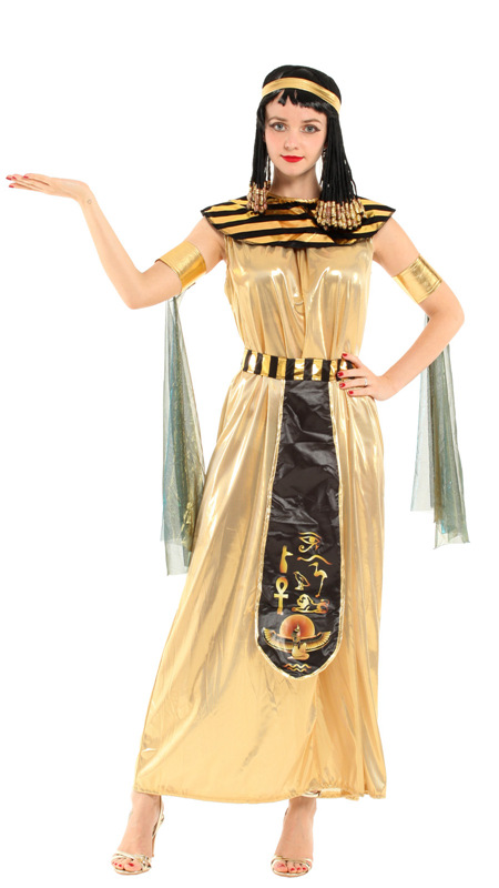 万圣节cosplay服装 成人埃及艳后 舞台演出服皇后公主裙w-0309