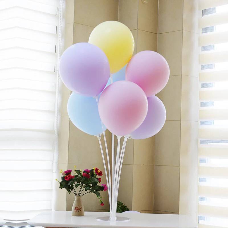 生日派对装饰婚礼婚宴布置桌飘立柱托杆气球 桌飘透明支架 可拆卸