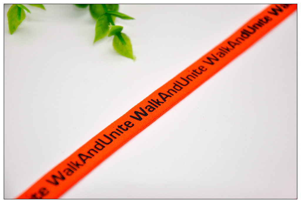 印花定制1cm低弹平纹尼龙织带 服装辅料后领diy设计logo印花带