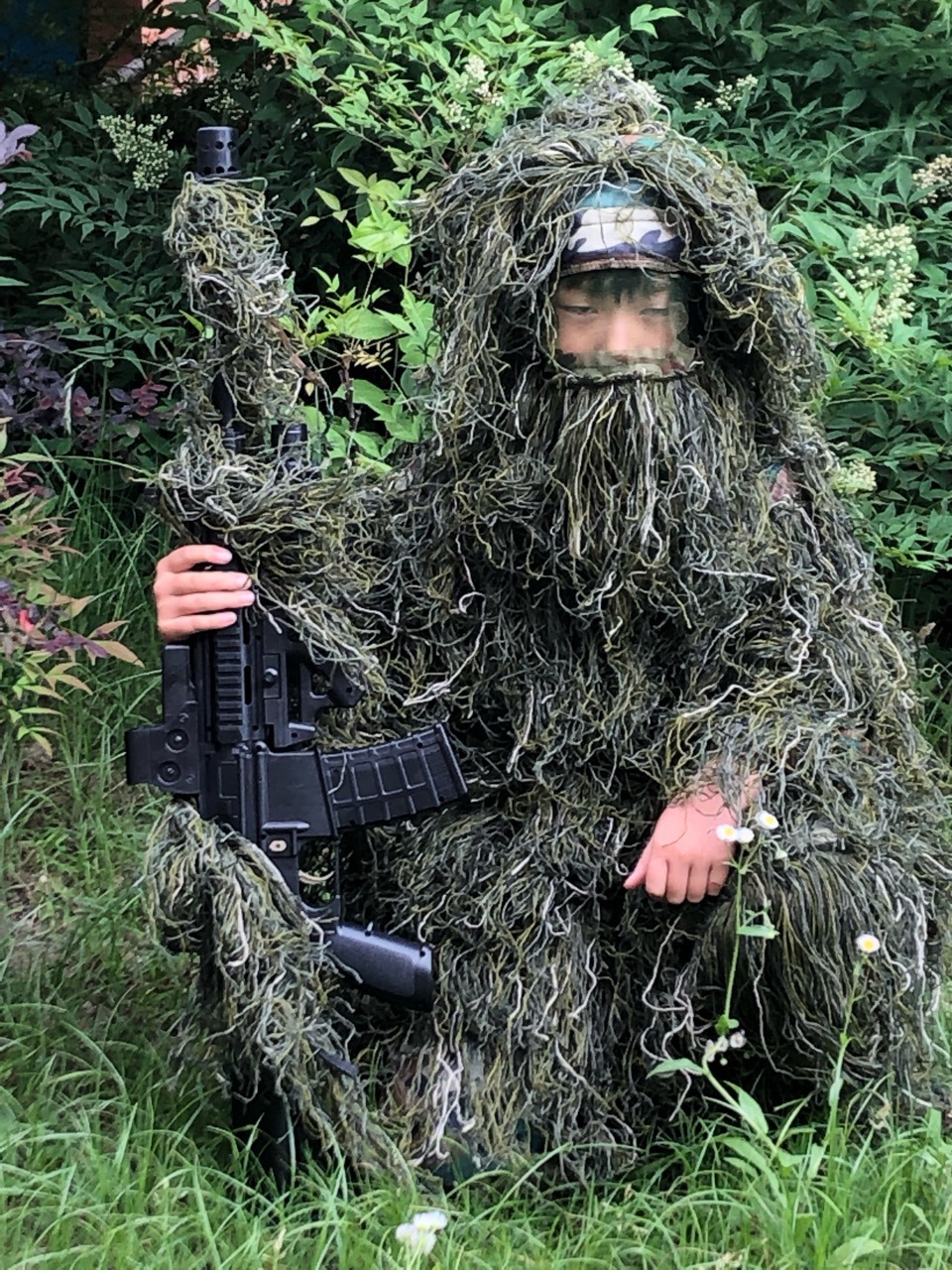 现货 儿童吉利服伪装衣 迷彩伪装服 丛林少儿吉利服