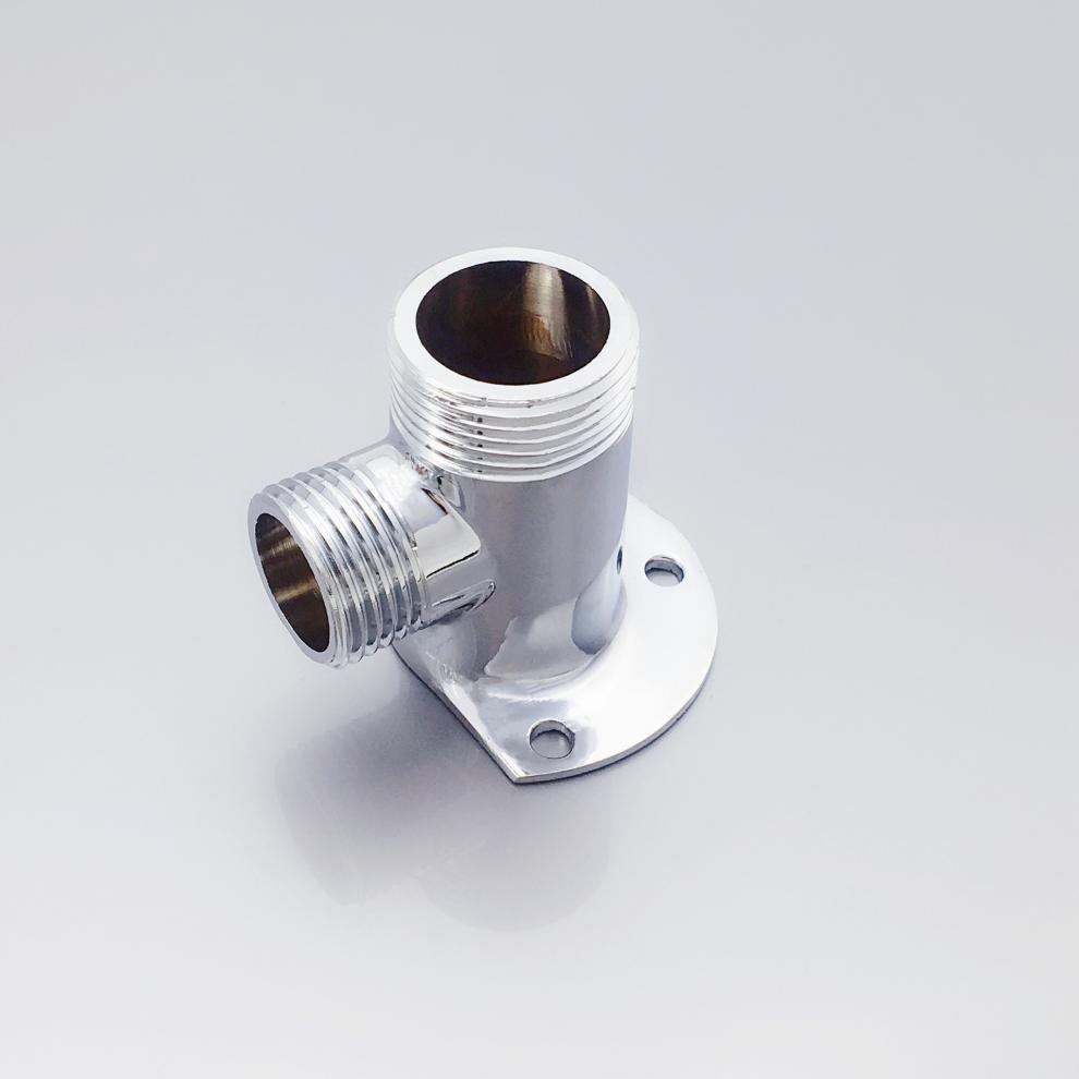 铜明装转暗装 底座淋浴花洒转接头明暗固定脚架转换器6分4分