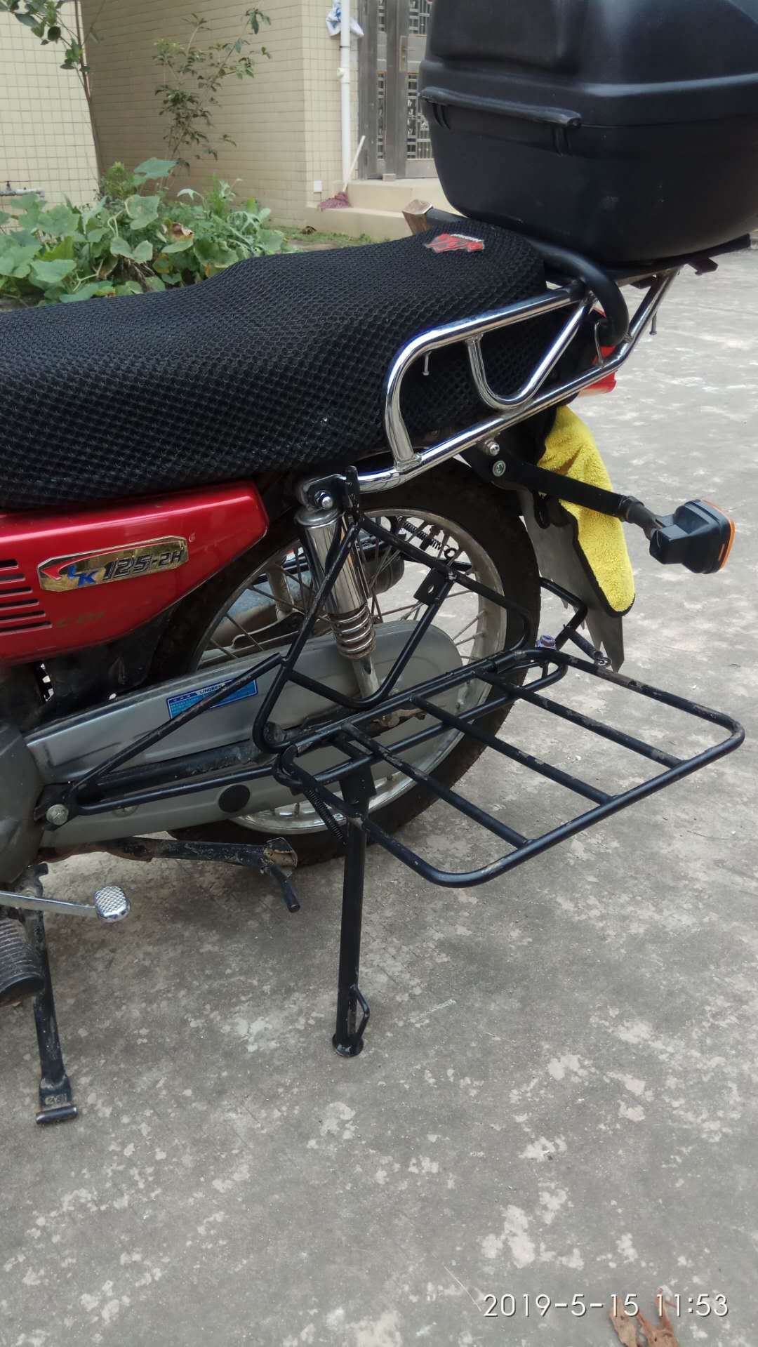 厂家批发男士车分体后架 耐用摩托车后备货架 cg125本田车侧翻架