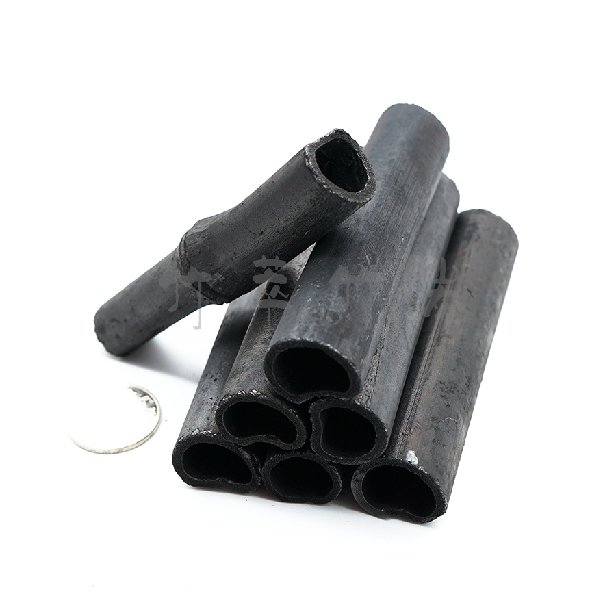 天然竹炭厂家直销外贸原竹筒炭出口净化空气优质工艺品礼品筒炭