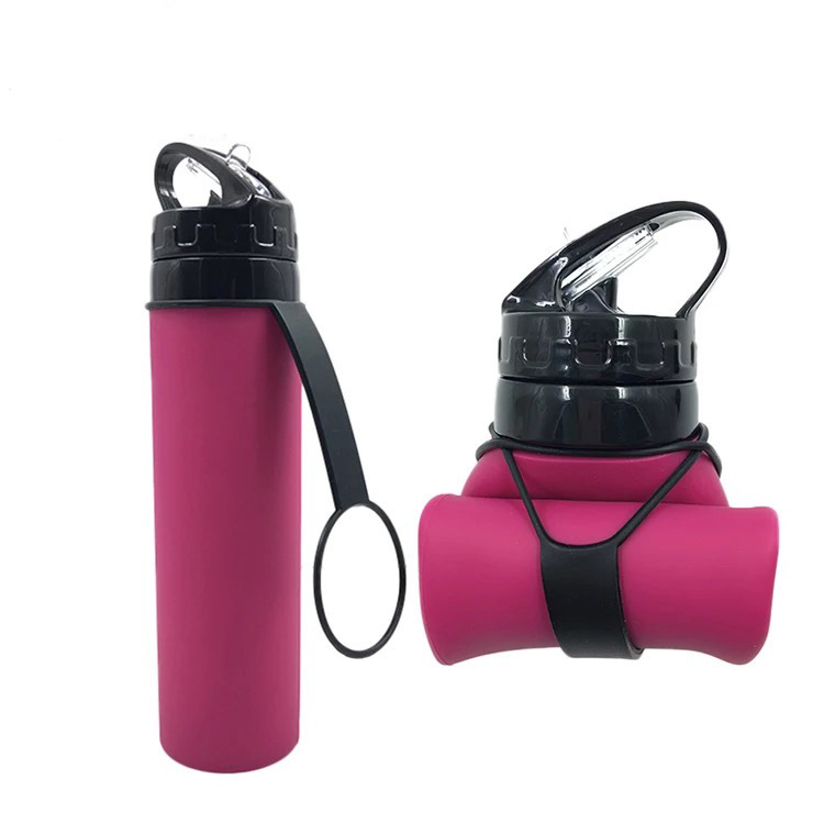 Outdoor Sports Bottle Silicone Folding Water Bottle Travel Water Cup Creative Gift Cup Water Bottle