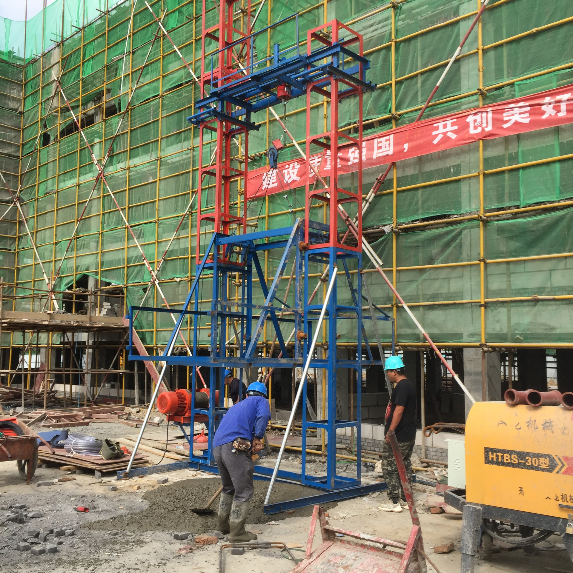 建筑工地用龙门吊物料提升机,龙门架升降机,门式井字架龙门吊