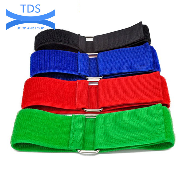 供应高弹力松紧医用魔术贴绑带带扣子自粘医疗绑带两人三足绑带