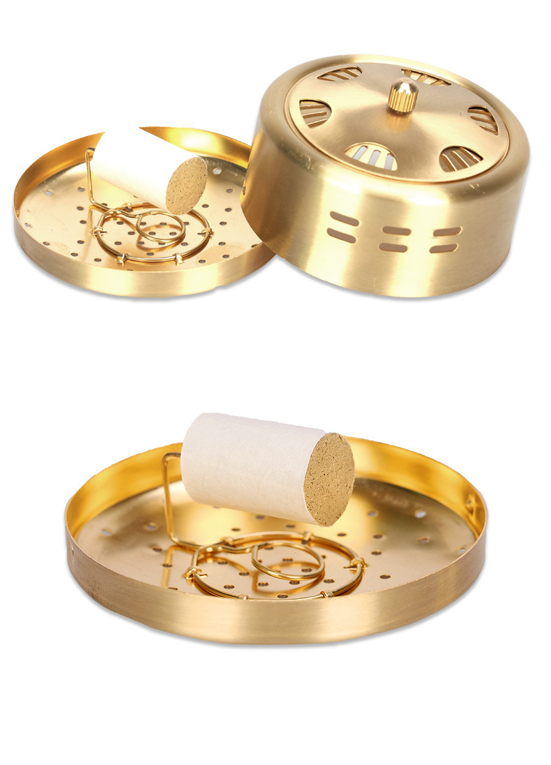 加厚全铜艾灸盒随身灸艾灸罐 艾灸仪器无烟环保不锈钢温灸器