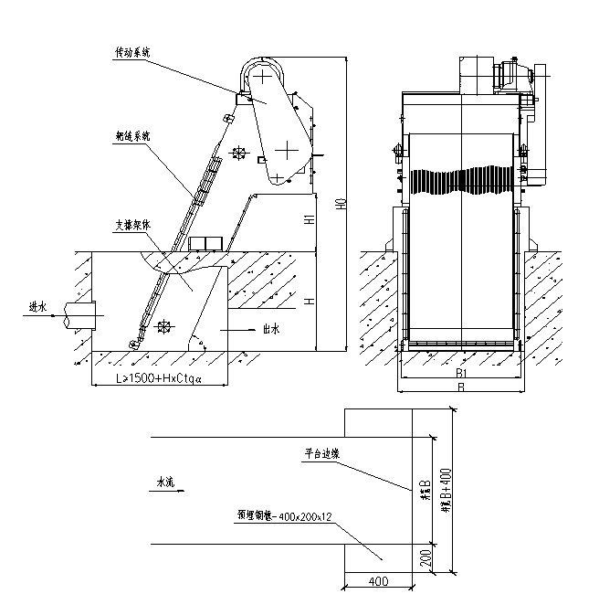 不锈钢格栅格栅除污机各类耙齿格栅厂家定做