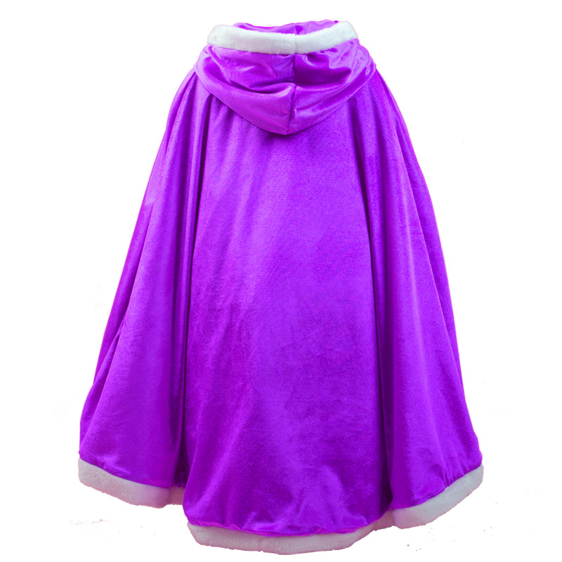 灰姑娘披肩女童公主艾莎儿童连衣裙纯色披风童装爱莎冰雪奇缘斗篷