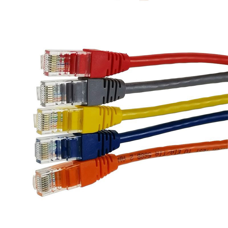 超五类非屏蔽网络跳线0.2米-20米各种长度家用机柜用线可定制