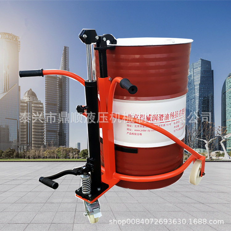 供应COY油桶搬运 圆桶手推车 简易式铁桶塑料桶叉车多功能油桶车