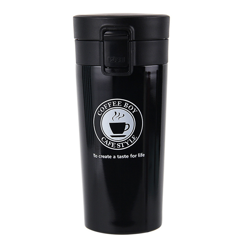 Foreign Trade American Car Coffee Cup 304 Vacuum Stainless Steel Vacuum Cup Portable Insulation Cup Business Wholesale