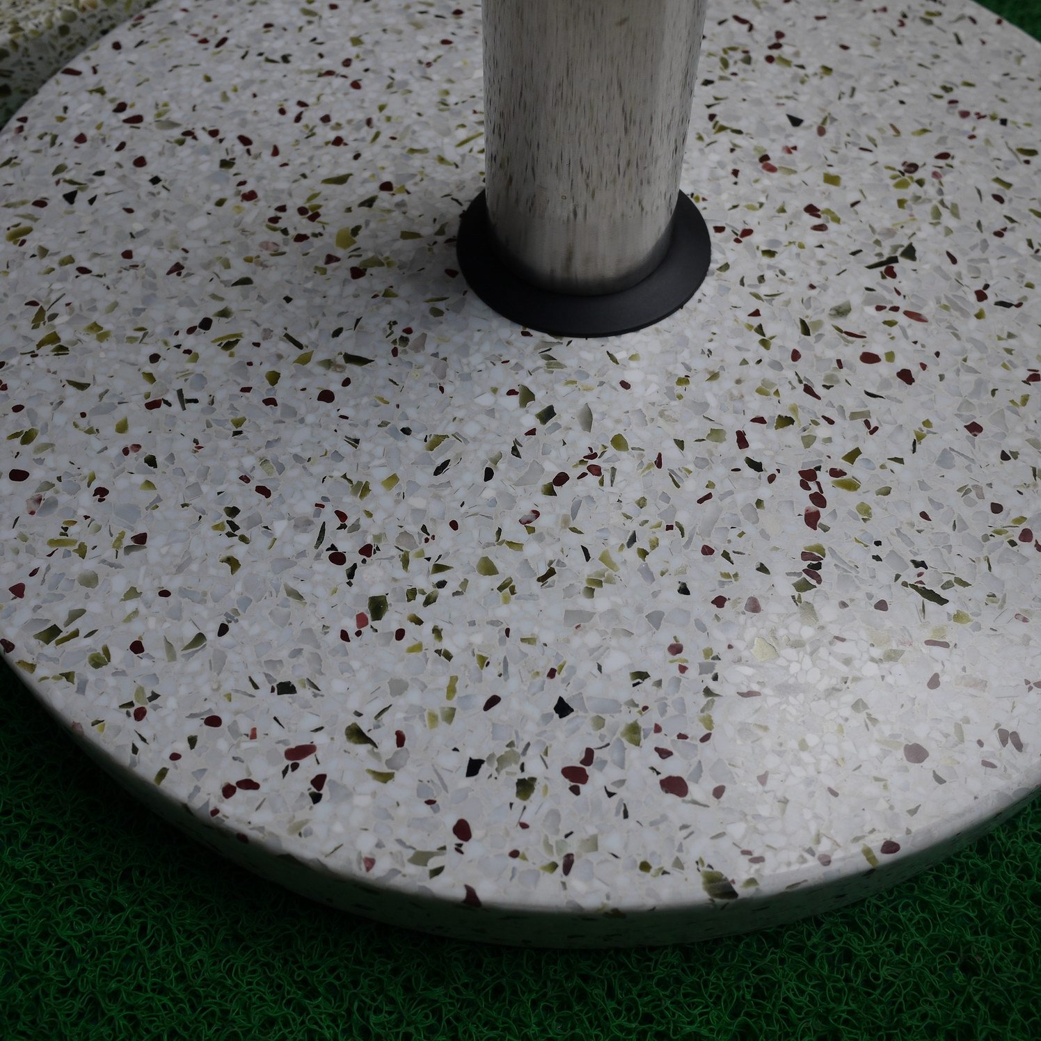 水泥太阳伞底座 水磨石伞座 户外伞沙滩伞混疑土树脂伞座