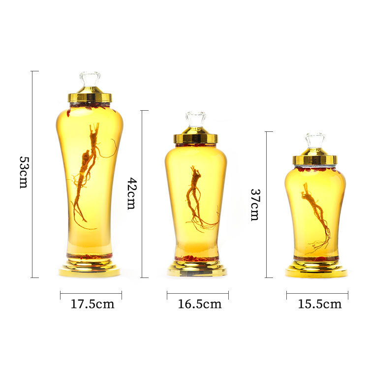 Wholesale Glass Ginseng Wine Fermentation Jar Household Sealed Sparkling Wine Glass Bottle Medicine Wine Earthen Jar Chinese Medicine Wine Fermentation Jar