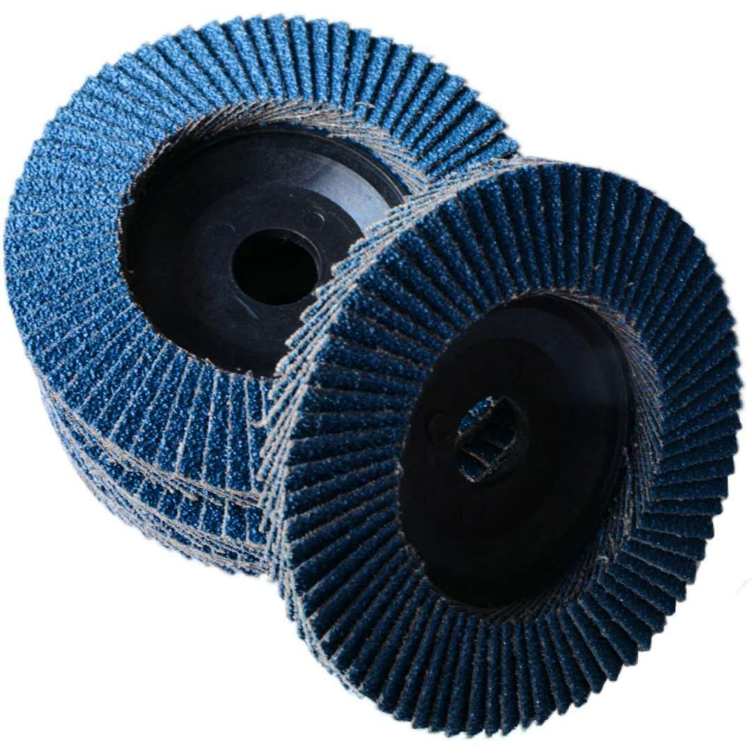 角磨机抛光片 磨料磨具批发 75塑盖100百叶片 不锈钢锆刚玉砂轮片