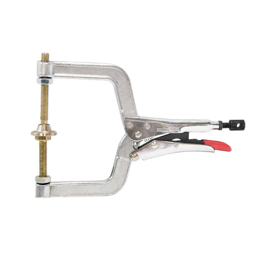 g型大力钳 两臂螺纹孔可安装不同附件,满足各种夹紧需求