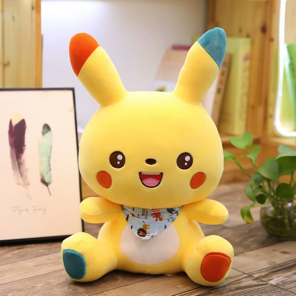 2919新款皮卡丘公仔毛绒玩具皮卡丘可爱玩偶睡觉抱枕娃娃礼品定制