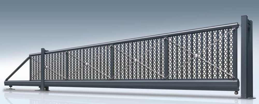 智能无轨悬浮门 直线平移门段滑门 工厂单位伸缩大门 电动伸缩门