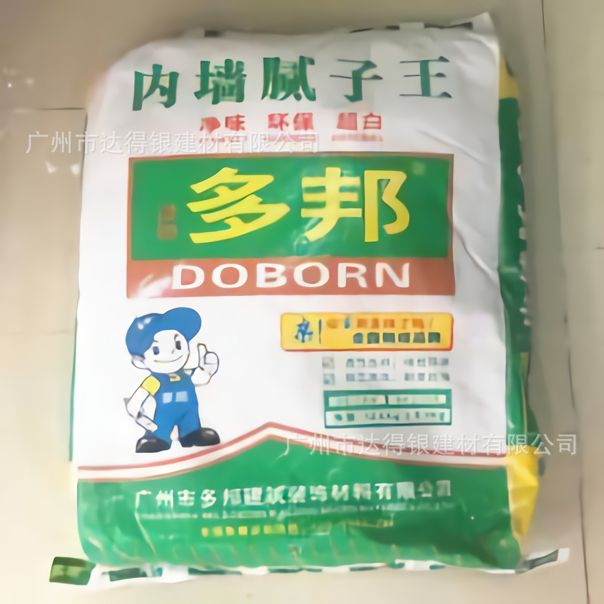 广州批发多邦内墙腻子粉12.5kg内墙涂料腻子粉墙面修补耐水补墙膏