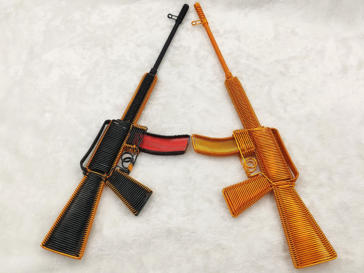【m416冲锋枪】创意手工艺品特色手编机枪模型玩具景区纪念品