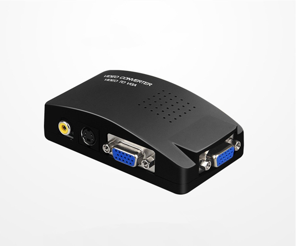 工厂直销av2vga转换器车型 av转vga切换器1080ppc高清视频电视bnc