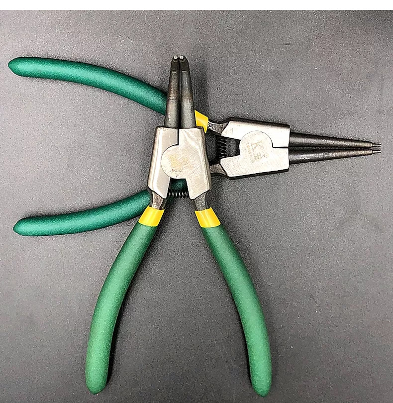 厂家批发7寸卡簧钳内外卡钳多功能挡圈钳内弯外弯内直外直卡簧钳