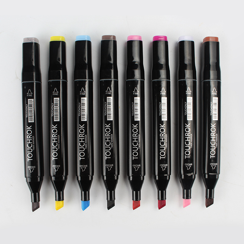 正品touch马克笔双头酒精油性美术绘画学生手绘漫画设计专用套装