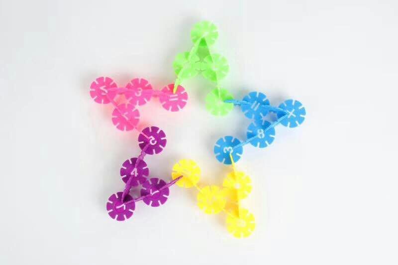 厂家直销数字雪花片 拼插积木早教启蒙 幼儿园儿童宝宝益智玩具