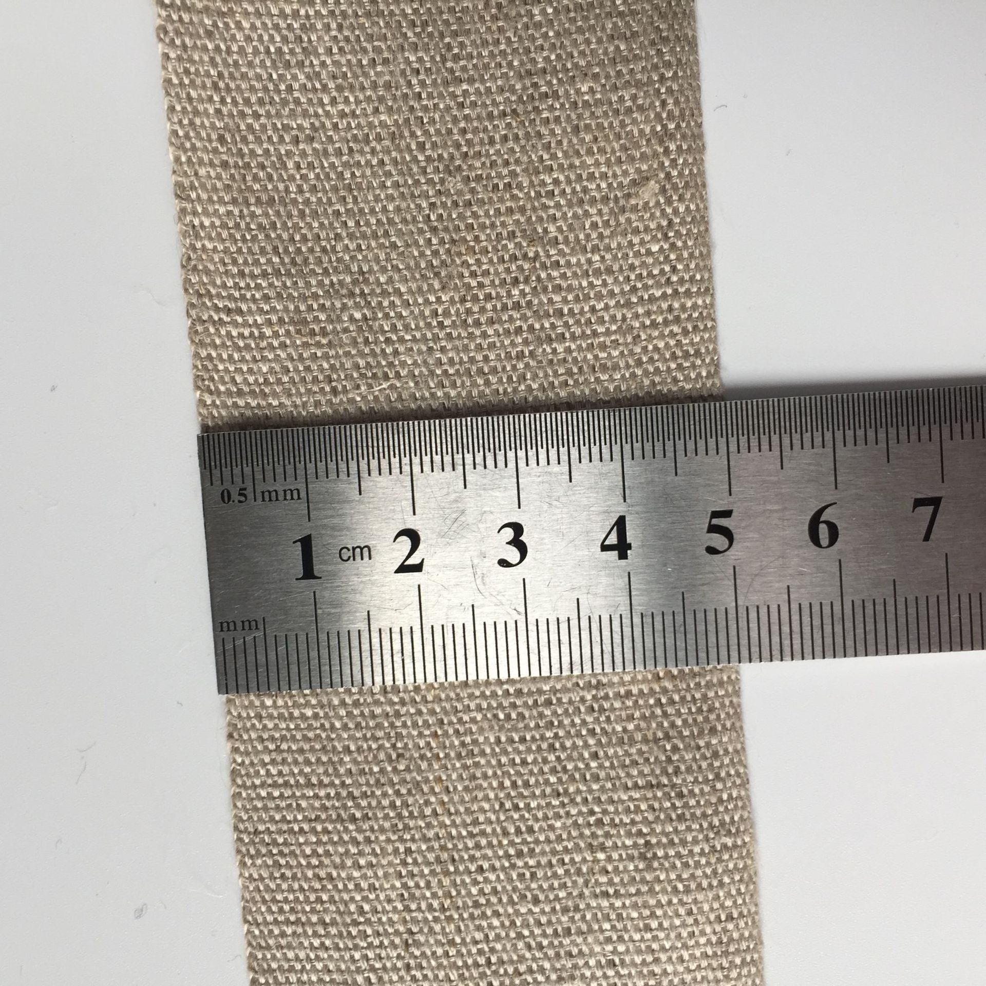 跨境专供灰色纯亚麻带手提袋装饰亚麻织带服装用麻织带工厂