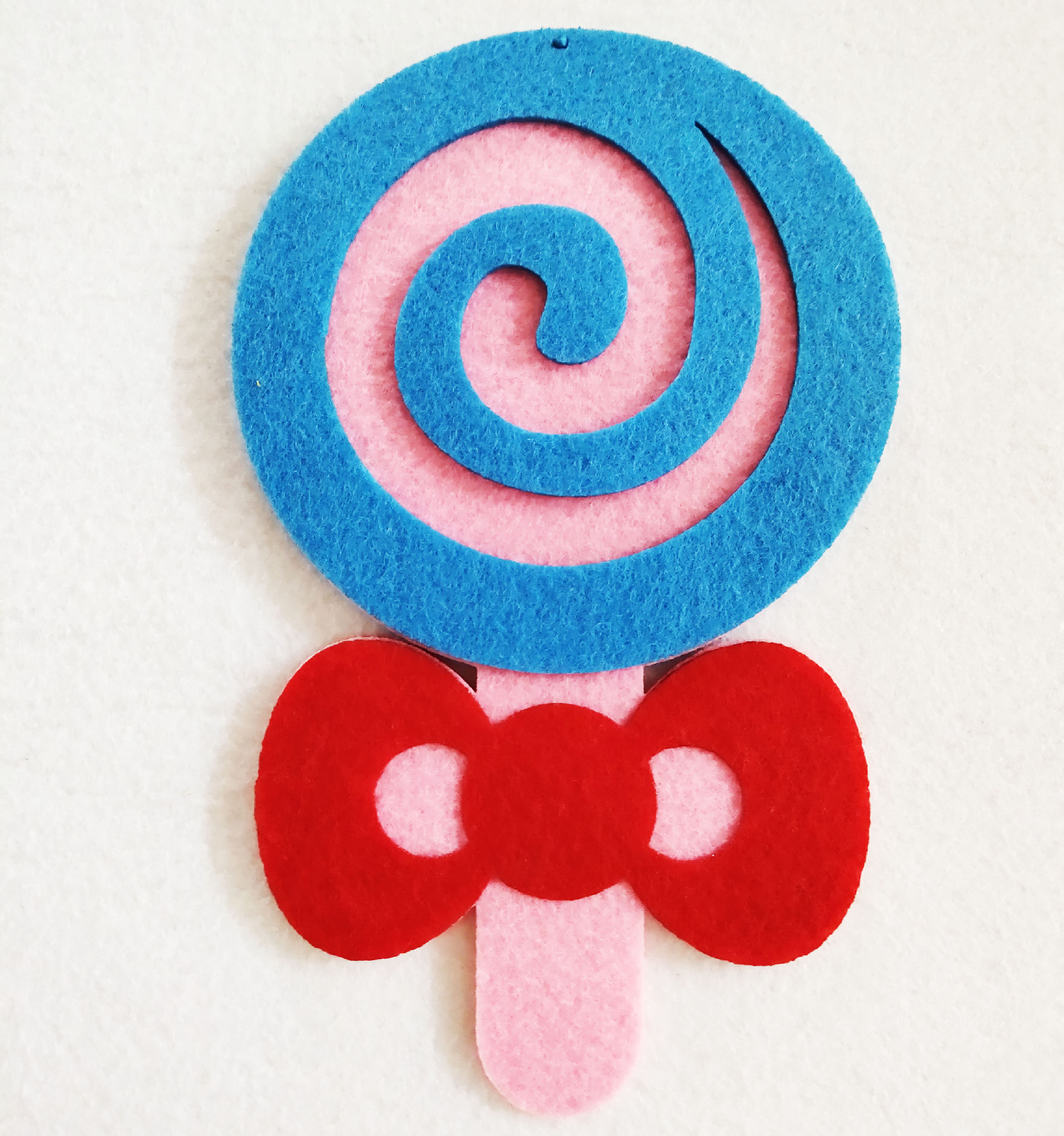 批发幼儿园游乐园装饰毛毡卡通双面棒棒糖吊饰走廊教室无纺布挂饰