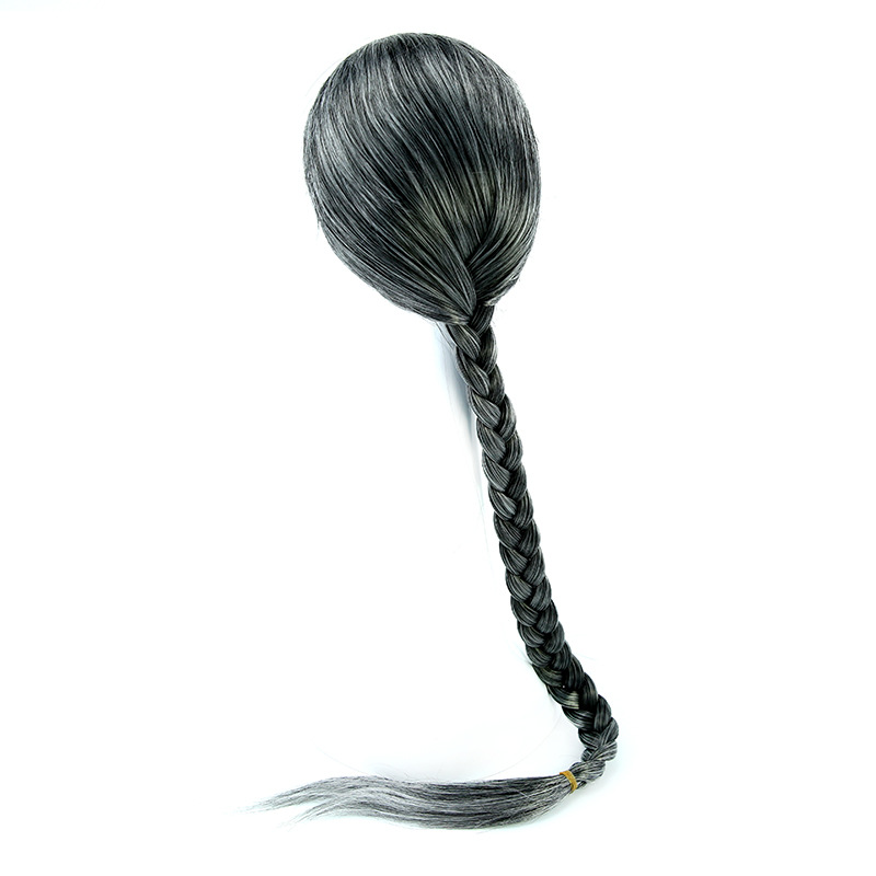 清代拍摄假发清代假辫子清朝男士辫子头套孔乙己男士整顶头套假发