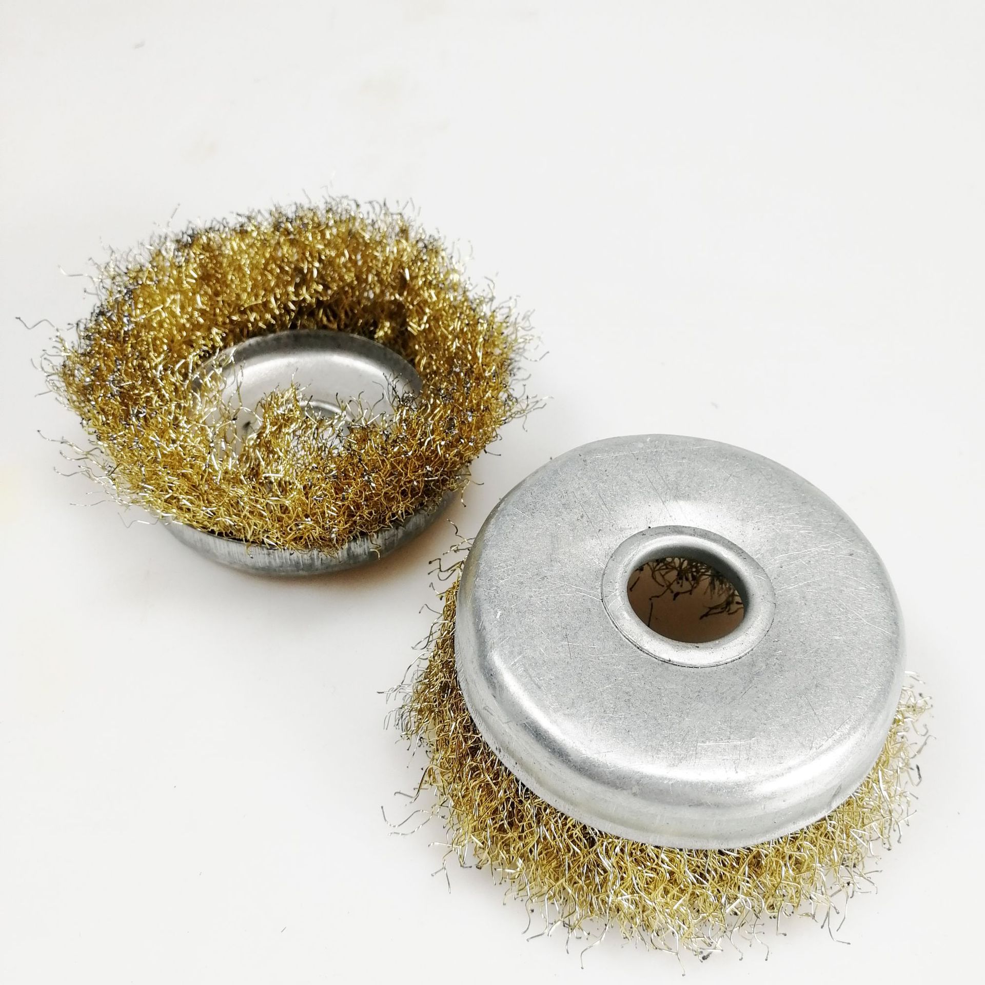 东碗型钢丝轮金属砂磨光机钢丝刷角磨机圆形打磨轮除锈工业用抛光