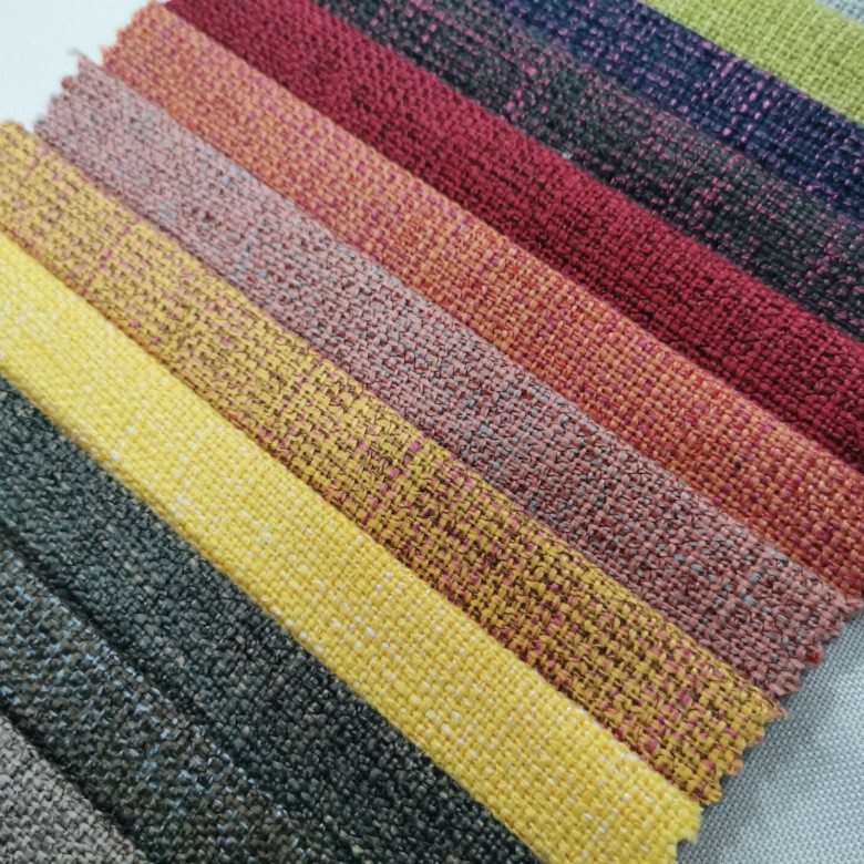 现货 厂家批发粗麻布 加厚亚麻布 双色沙发布 工程布 抱枕面料