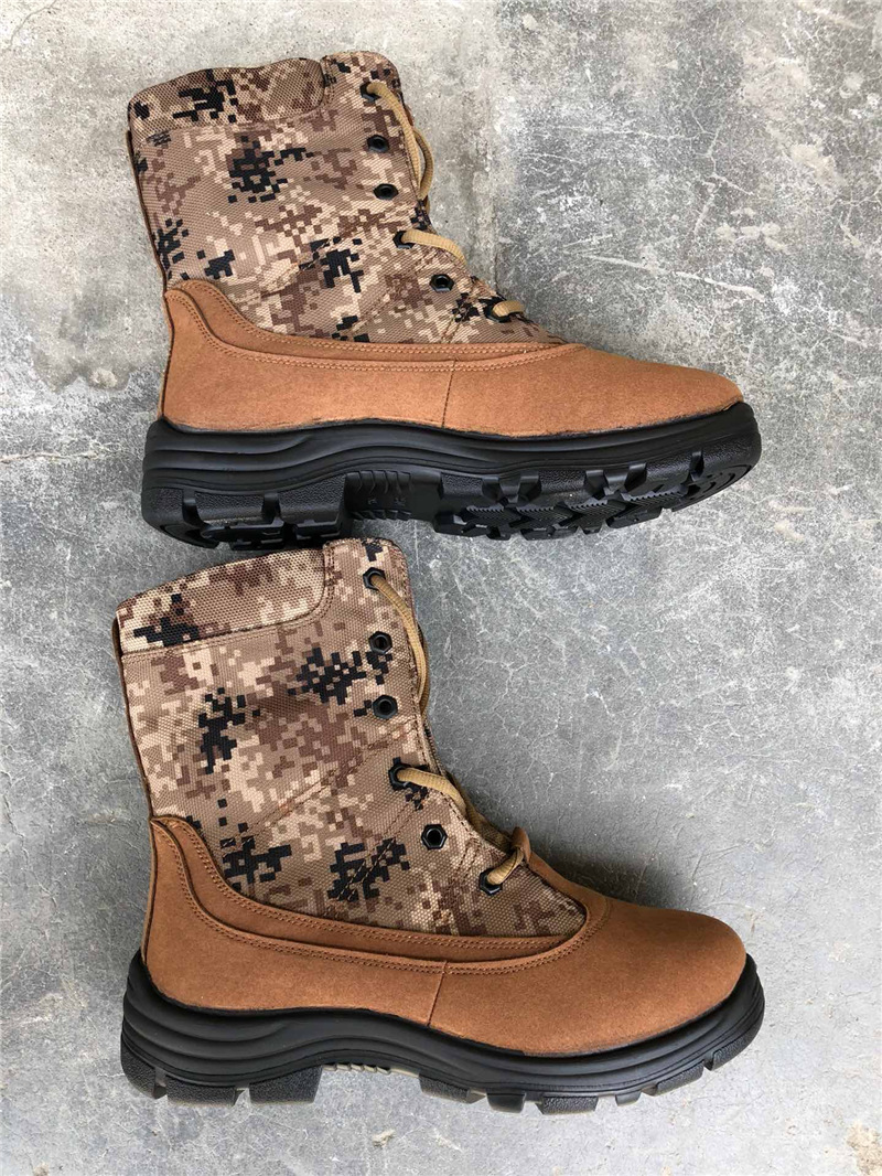 正品07防寒靴羊毛靴男棉靴工装靴防寒皮靴冬季雪地保暖大头棉靴