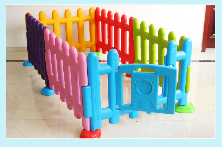 多角度幼儿园护栏 宝宝围栏游戏栅栏 塑料篱笆婴儿儿童安全隔离栏