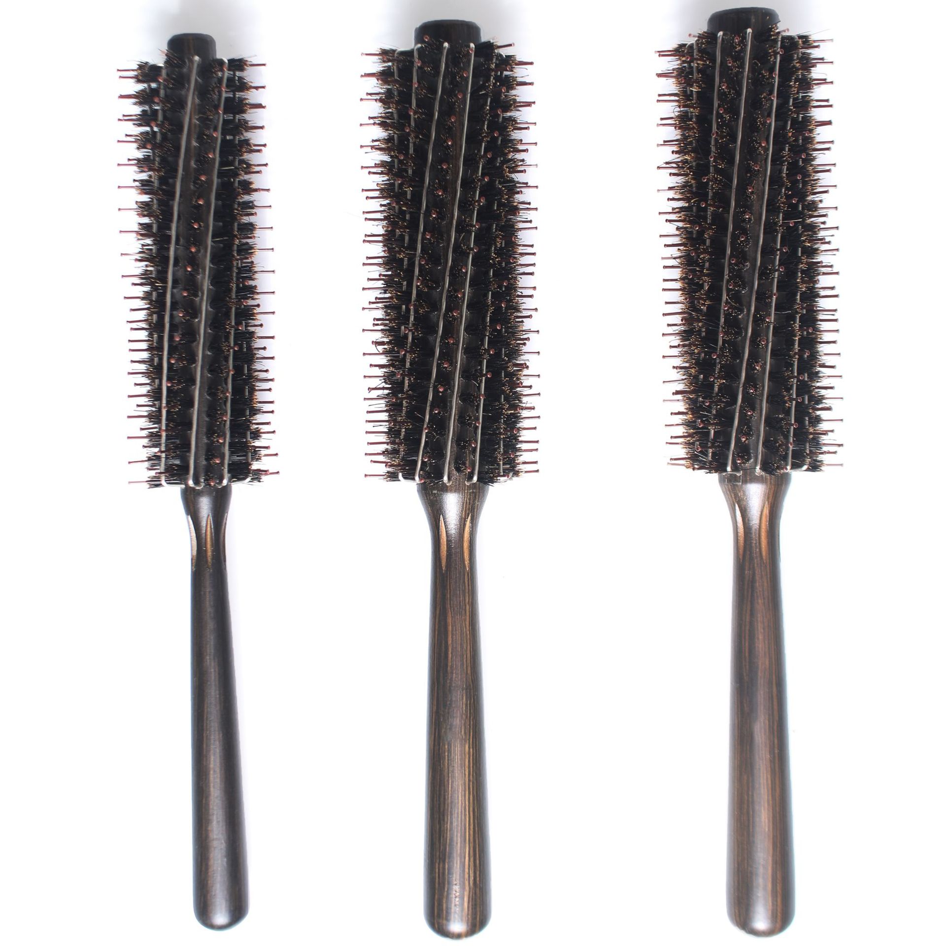 毛滚梳 钢丝猪鬃毛梳 卷发梳 木滚梳子 圆滚梳直发梳 梳妆美发梳