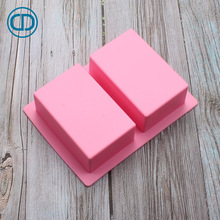 跨境热卖2连长方形皂模具 8*5*3.2cm 长方形方砖块 可做125克肥皂