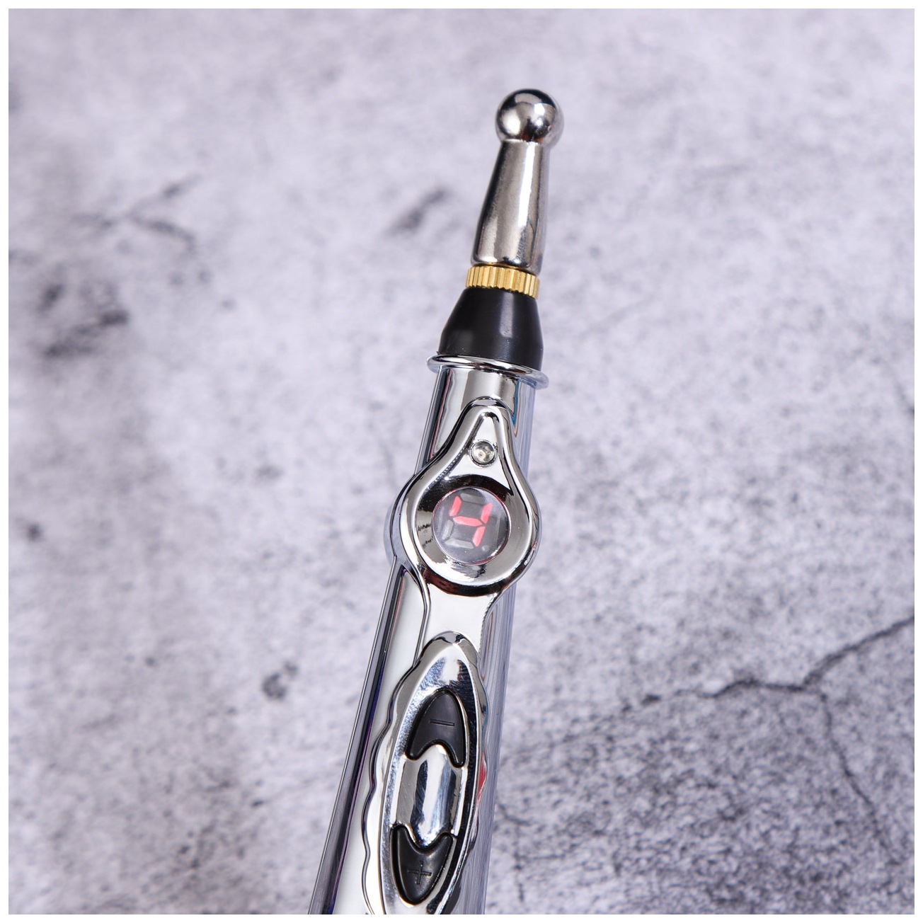 英文激光针灸笔经络按摩棒充电经络笔电子点穴棒脉冲经络笔理疗仪