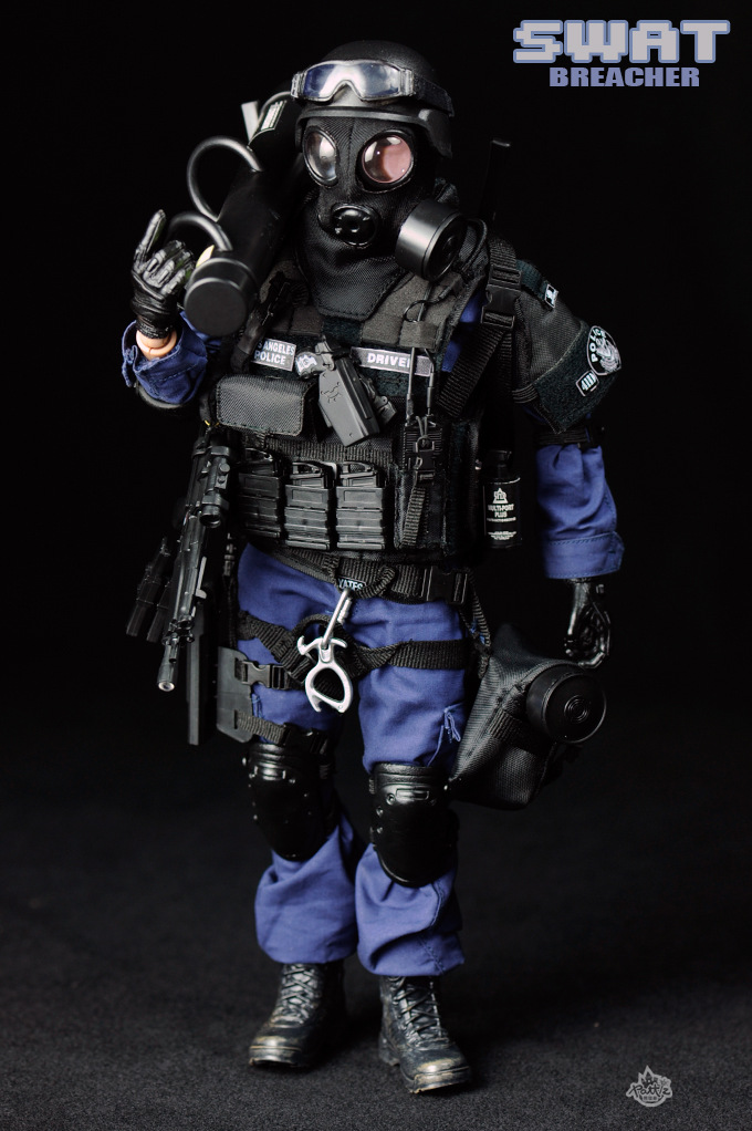 pattiz仿真工艺军事关节人偶 1/6比例te警swat兵人模型玩具
