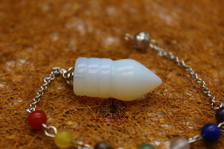 天然水晶 蛋白石灯泡灵摆吊坠 义乌小商品外贸饰品货源可订做