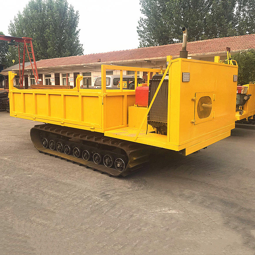 多功能履带运输车6吨履带四不像爬山虎座驾式工程履带拖拉机自卸