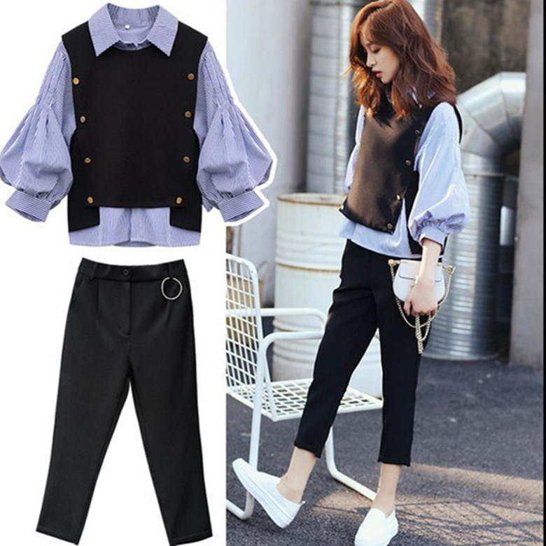 时尚套装秋冬女图片