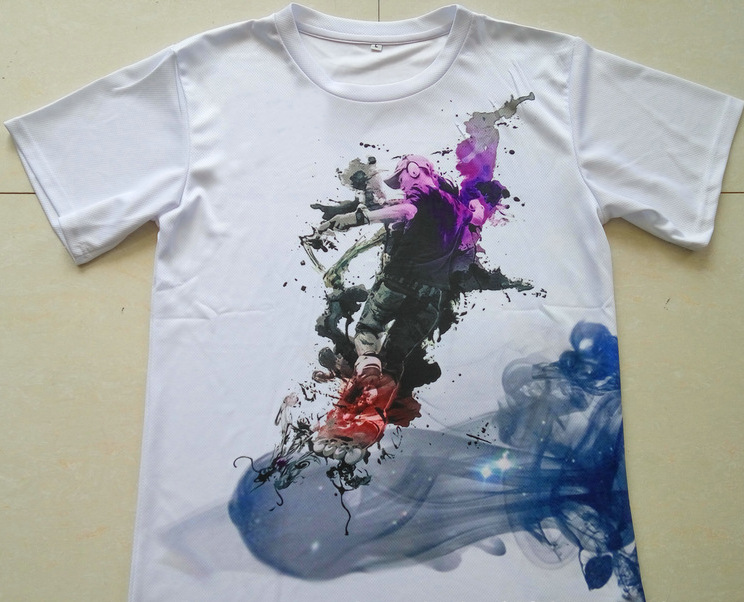 服装定制全棉热升华数码直喷t恤订制200220/280 300克全棉平纹t恤