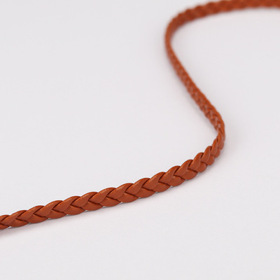 编织流苏腰带女细简约百搭装饰小皮绳韩版配连衣裙子打结夏季时尚