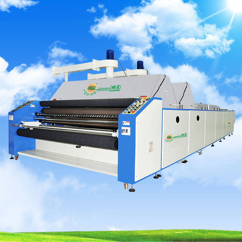 广州顺星牌布料缩水定型机面料预缩机缩水设备服装加工缩水机