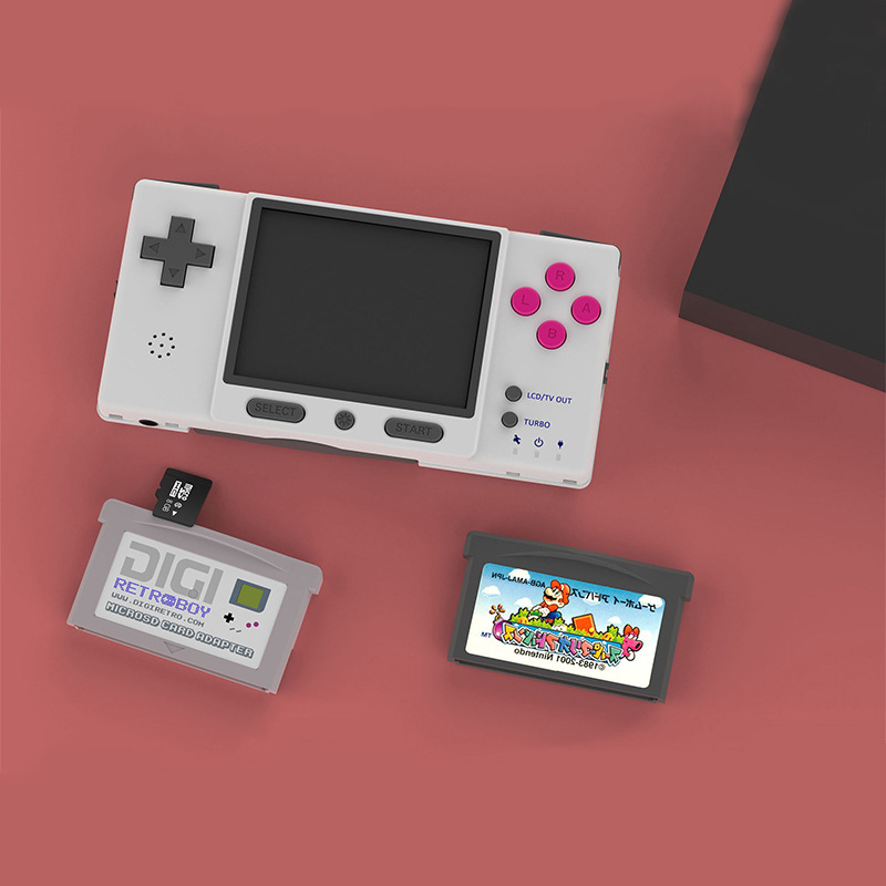 digiretro游戏掌机 兼容gba,fc复古游戏机gb/nes/sms/gg/pce roms